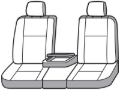 Picture of Covercraft 17-24 Dodge Ram Waterproof Polyester SeatSaver Custom Front Row Seat Covers - Grey