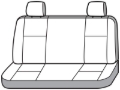 Picture of Covercraft 11-18 Jeep Wrangler Waterproof Polyester SeatSaver Custom Second Row Seat Covers - Grey