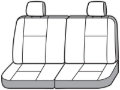 Picture of Covercraft 17-23 GMC Acadia Polycotton SeatSaver Custom Third Row Seat Covers - Charcoal