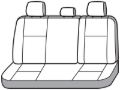 Picture of Covercraft 20-22 Toyota Highlander Polycotton SeatSaver Custom Third Row Seat Covers - Charcoal