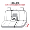 Picture of Covercraft 06-07/10-21 Dodge Ram Waterproof Polyester SeatSaver Custom Second Row Seat Covers - Grey