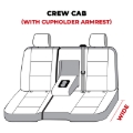 Picture of Covercraft 14 Chevrolet Silverado Waterproof Polyester SeatSaver Second Row Seat Covers - Grey