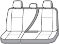 Picture of Covercraft 13-14 Ford F150 Polycotton SeatSaver Custom Second Row Seat Covers - Charcoal