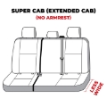 Picture of Covercraft 19-24 Ford F-150 Waterproof Polyester SeatSaver Custom Second Row Seat Covers - Grey