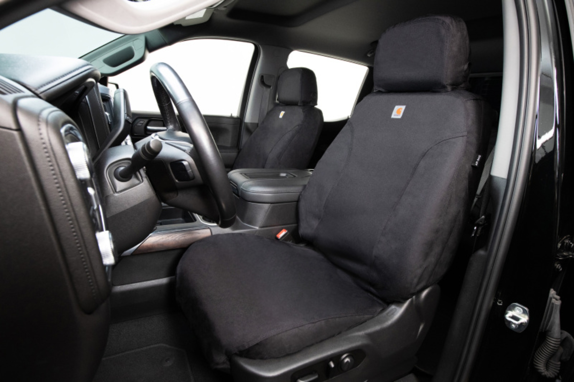 Picture of Covercraft 20-23 Jeep Gladiator Carhartt Super Dux SeatSaver Custom Second Row Seat Covers - Black
