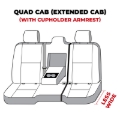 Picture of Covercraft 19-24 Dodge Ram Carhartt Super Dux SeatSaver Custom Second Row Seat Covers - Black