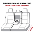 Picture of Covercraft 21-24 Ford F-250 Carhartt SeatSaver Custom Second Row Seat Covers - Brown
