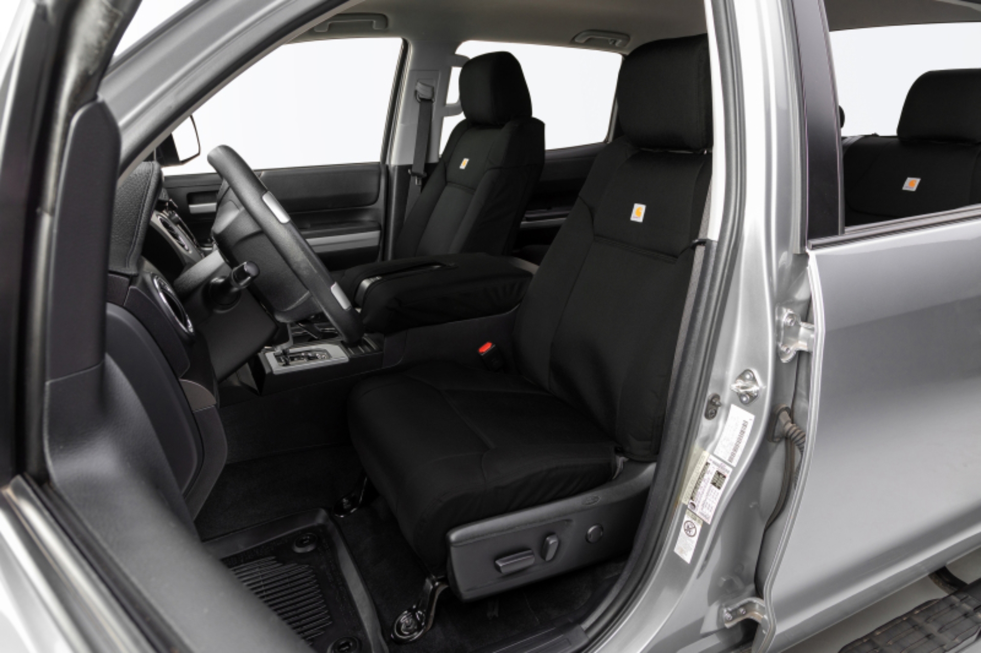 Picture of Covercraft 23-24 Ford Super Duty Carhartt Super Dux PrecisionFit Custom Front Row Seat Covers -Black
