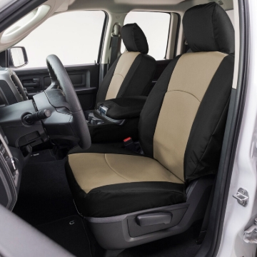 Picture of Covercraft 22-24 Toyota Tundra Endura PrecisionFit Custom Second Row Seat Covers - Tan/Black
