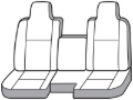 Picture of Covercraft 04-06 Ford Ranger Carhartt Super Dux SeatSaver Custom Front Row Seat Covers - Black