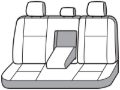 Picture of Covercraft 18-23 Subaru Crosstrek/Impreza Carhartt Super Dux SeatSaver Second Row Seat Covers - Blk