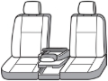 Picture of Covercraft 11-14 Ford F150 Polycotton SeatSaver Custom Front Row Seat Covers - Misty Grey