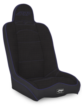 Picture of PRP Daily Driver High Back Suspension Seat- Black/Purple Tweed