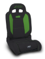 Picture of PRP EnduroDaily Reclining Suspension Seat - Black/Green Vinyl - Passenger