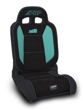 Picture of PRP EnduroDaily Reclining Suspension Seat - Black/Teal Tweed - Driver