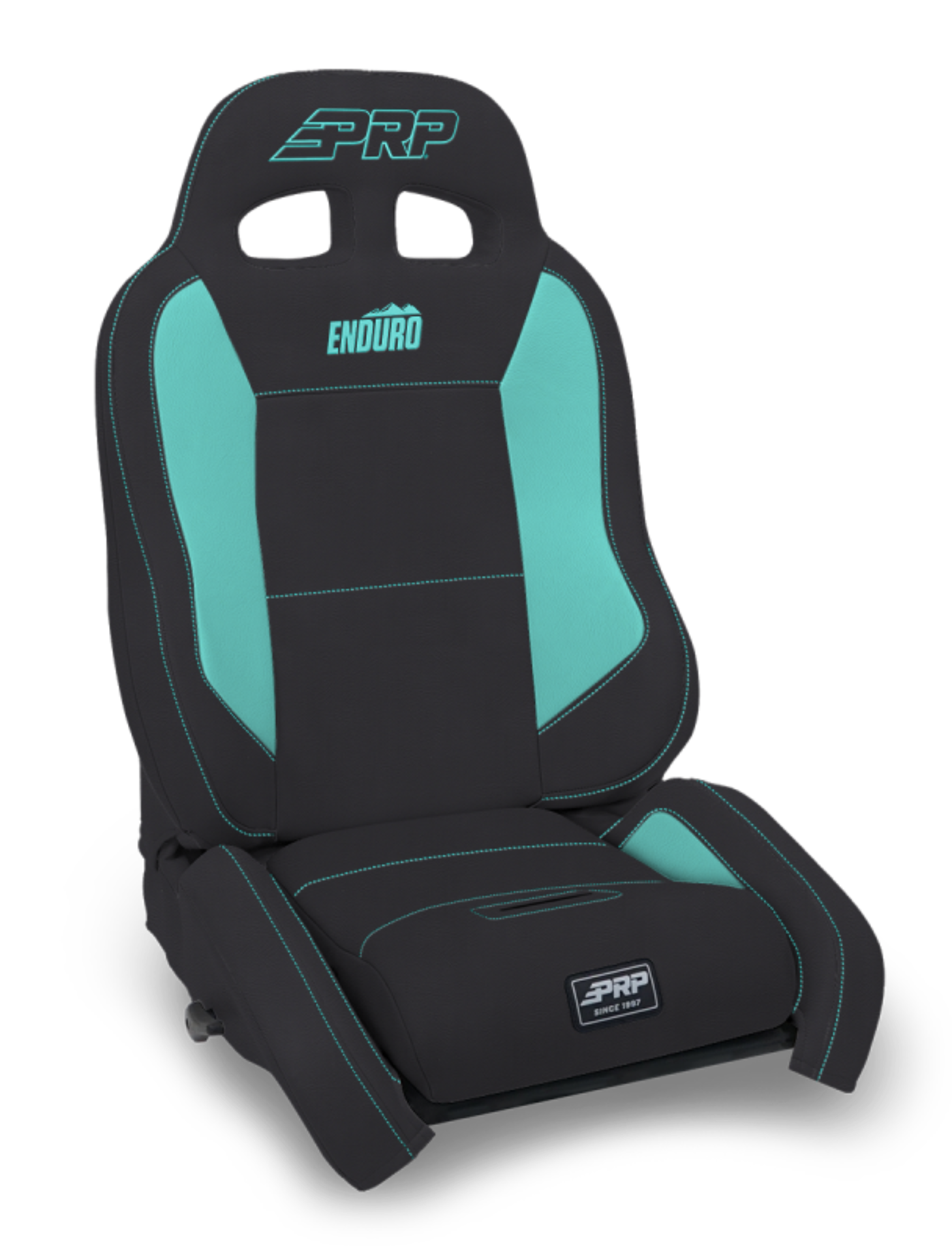 Picture of PRP EnduroCrawl Reclining Suspension Seat - Black/Teal Vinyl - Driver