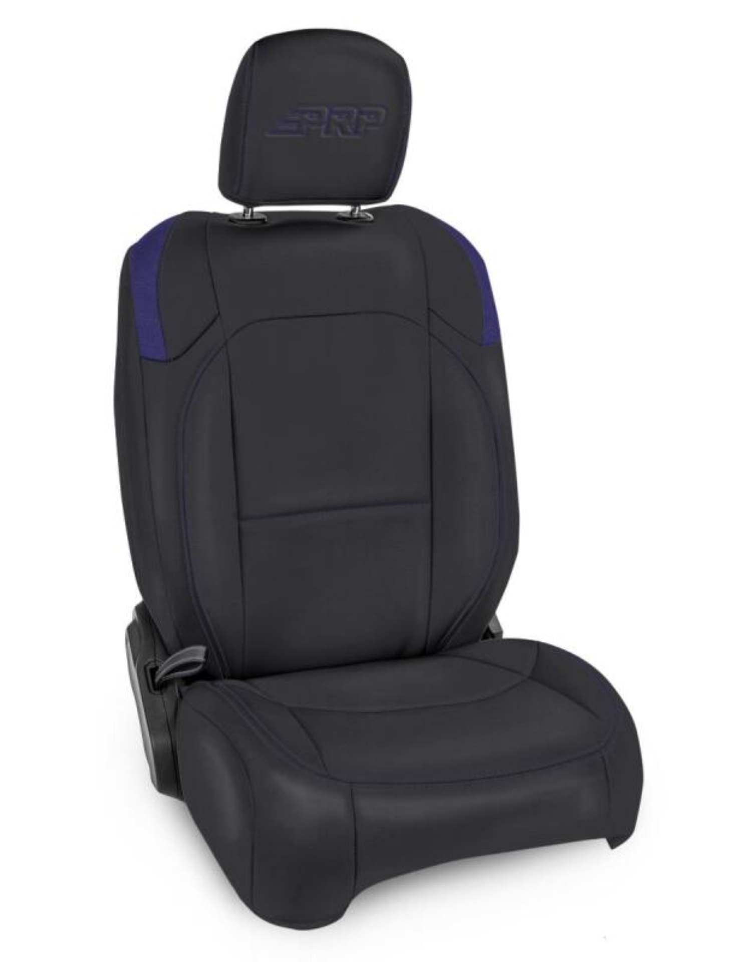 Picture of PRP Jeep Wrangler JL Front Seat Covers - 2 door- with Molle Back (Pair) - Black/Purple