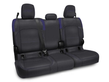 Picture of PRP Jeep Wrangler JT Rear Bench Covers - with no Armrest - Black/Purple