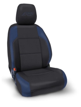 Picture of PRP 6-23 Toyota Tacoma Front Seat Covers (Pair) - Black/Navy Blue