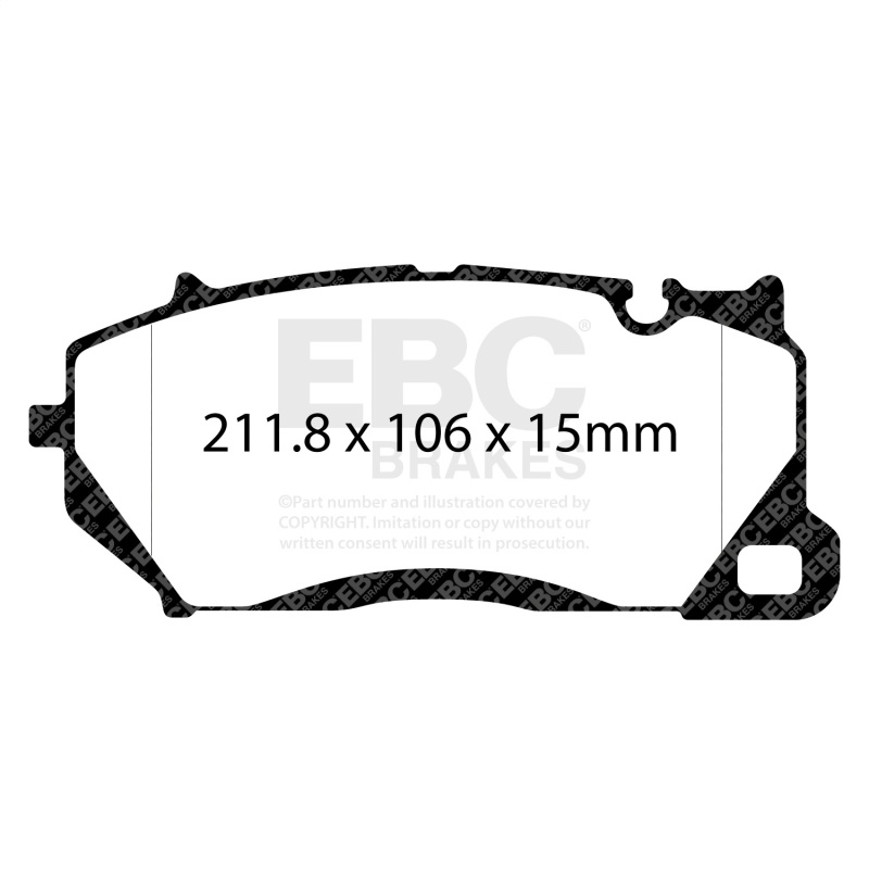 Picture of EBC 2020+ Audi RS6 4.0L / 2021+ Audi RS7 4.0L Redstuff Front Brake Pads