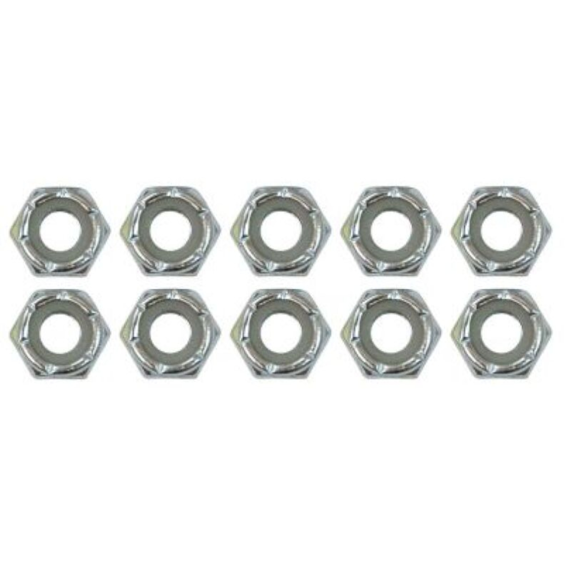 Picture of Moroso Zinc Nylock Nuts - 1/4-20 (10 Pack)