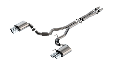 Picture of Borla 2024 Ford Mustang GT 5.0L V8 3 in S-Type Catback Non-Active Exhaust- Chrome Quad Tip