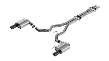 Picture of Borla 2024 Ford Mustang GT 5.0L V8 w/o Active Exhaust ATAK Cat-Back Exhaust System - Black Chrome