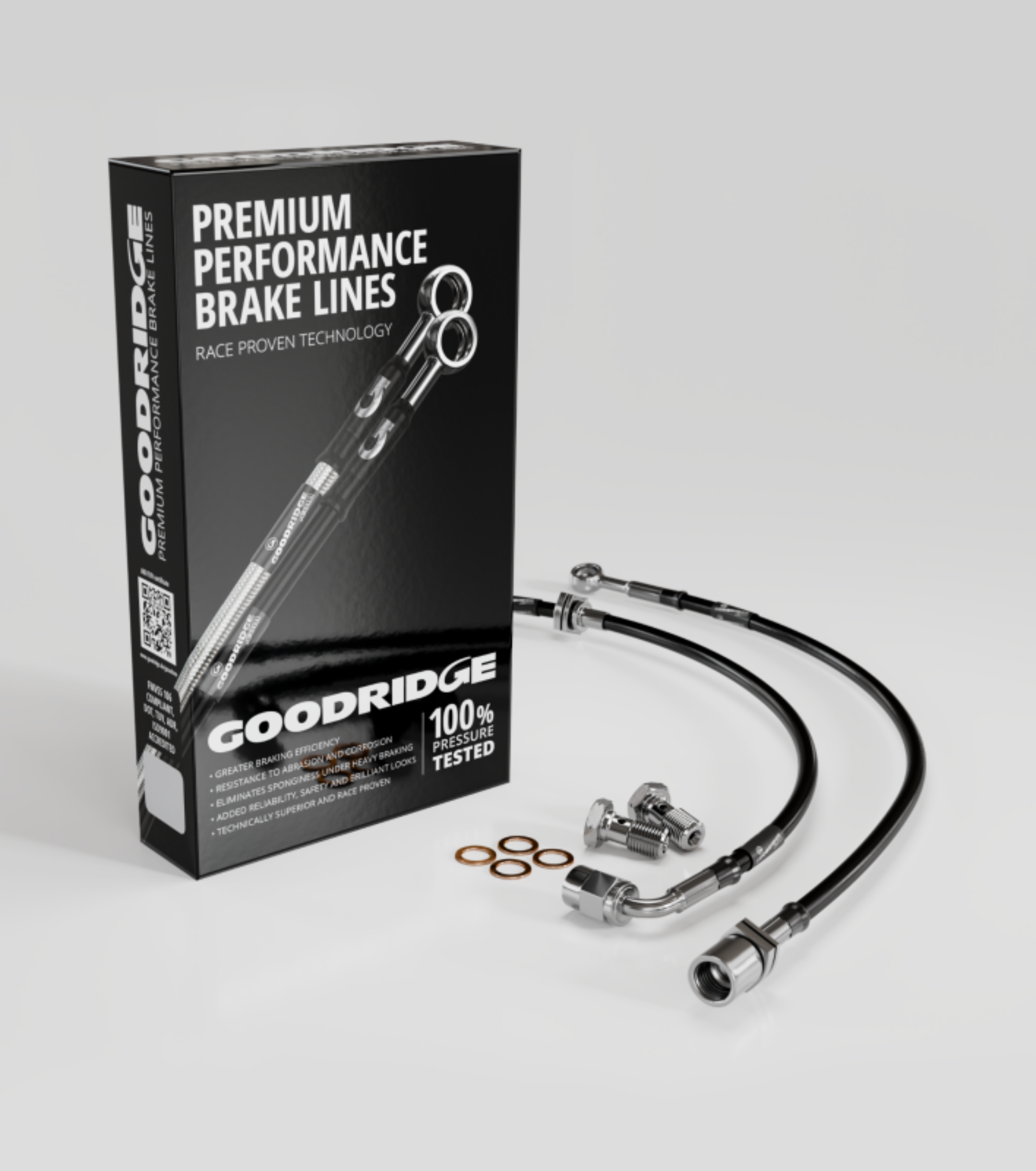 Picture of Goodridge 96-02 Mercedes E320 Stainless Steel Front Brake Lines