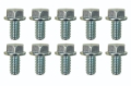 Picture of Moroso 5/16in-18 Serrated Zinc Flange Bolt - 10 Pack