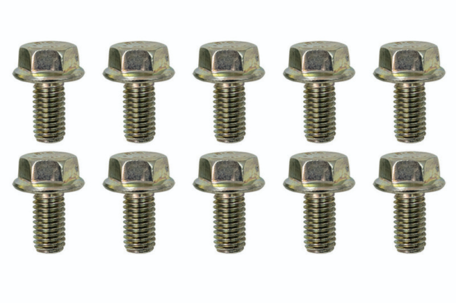 Picture of Moroso M8-1.25 x 16mm Non-Serrated Zinc Flange Bolt - 10 Pack