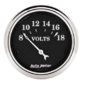 Picture of Autometer 2 1/16in 18V Electric Old Tyme Black Voltmeter