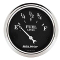 Picture of Autometer 2 1/16in 240 Ohm to 33 Ohm Old Tyme Black Electric Fuel Level Gauge