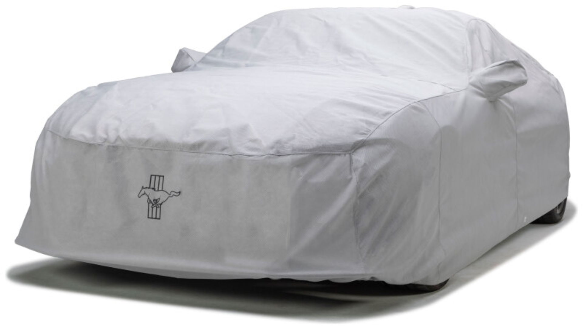 Picture of Covercraft 10-14 Ford Mustang W 5-Layer Softback All Climate Cover w/ Blk Mustang Tri-Bar Logo