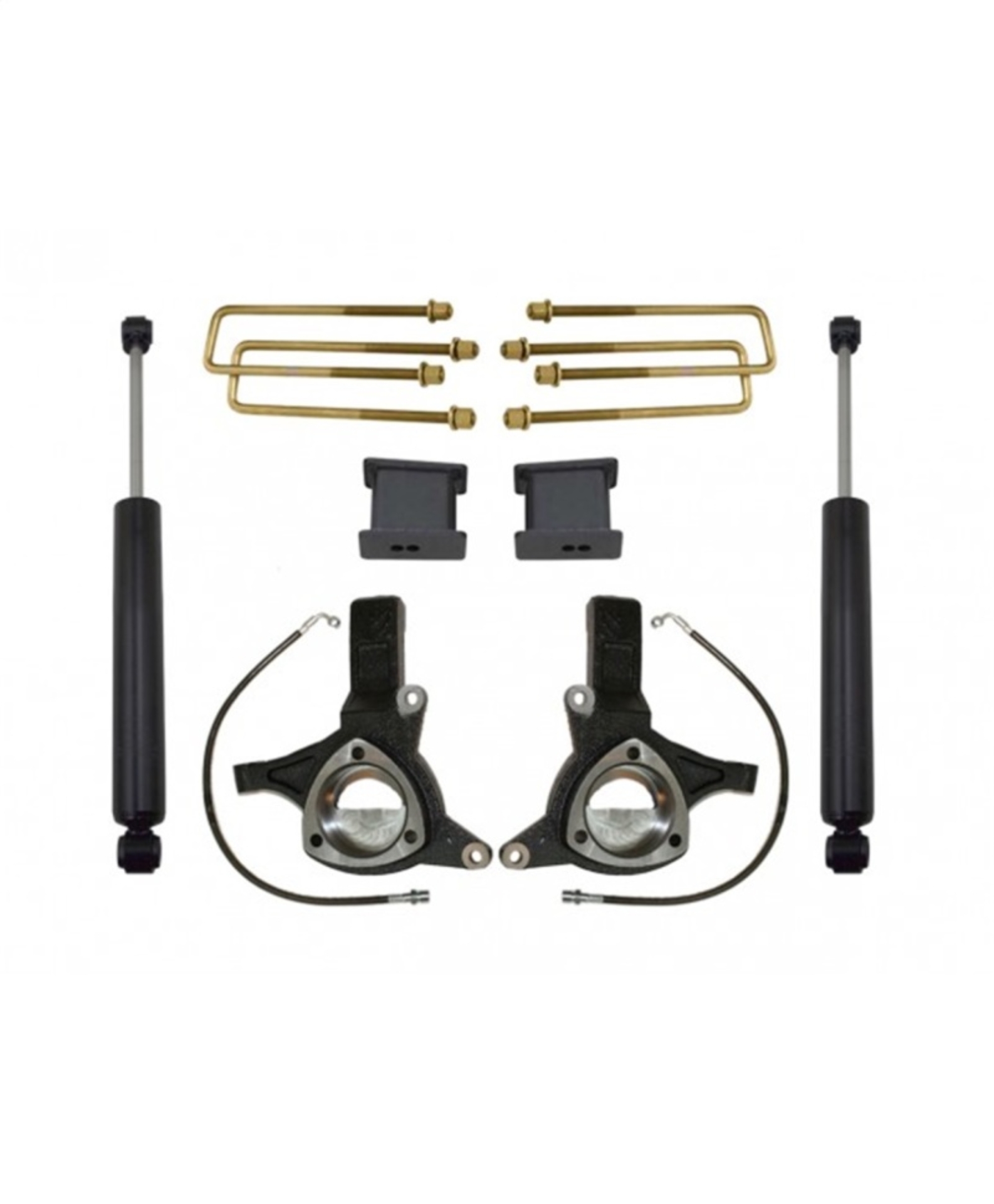 Picture of MaxTrac 07-16 GM C1500 2WD w/Cast Steel Susp. 4.5in/2in MaxPro Spindle Lift Kit w/MaxTrac Shocks