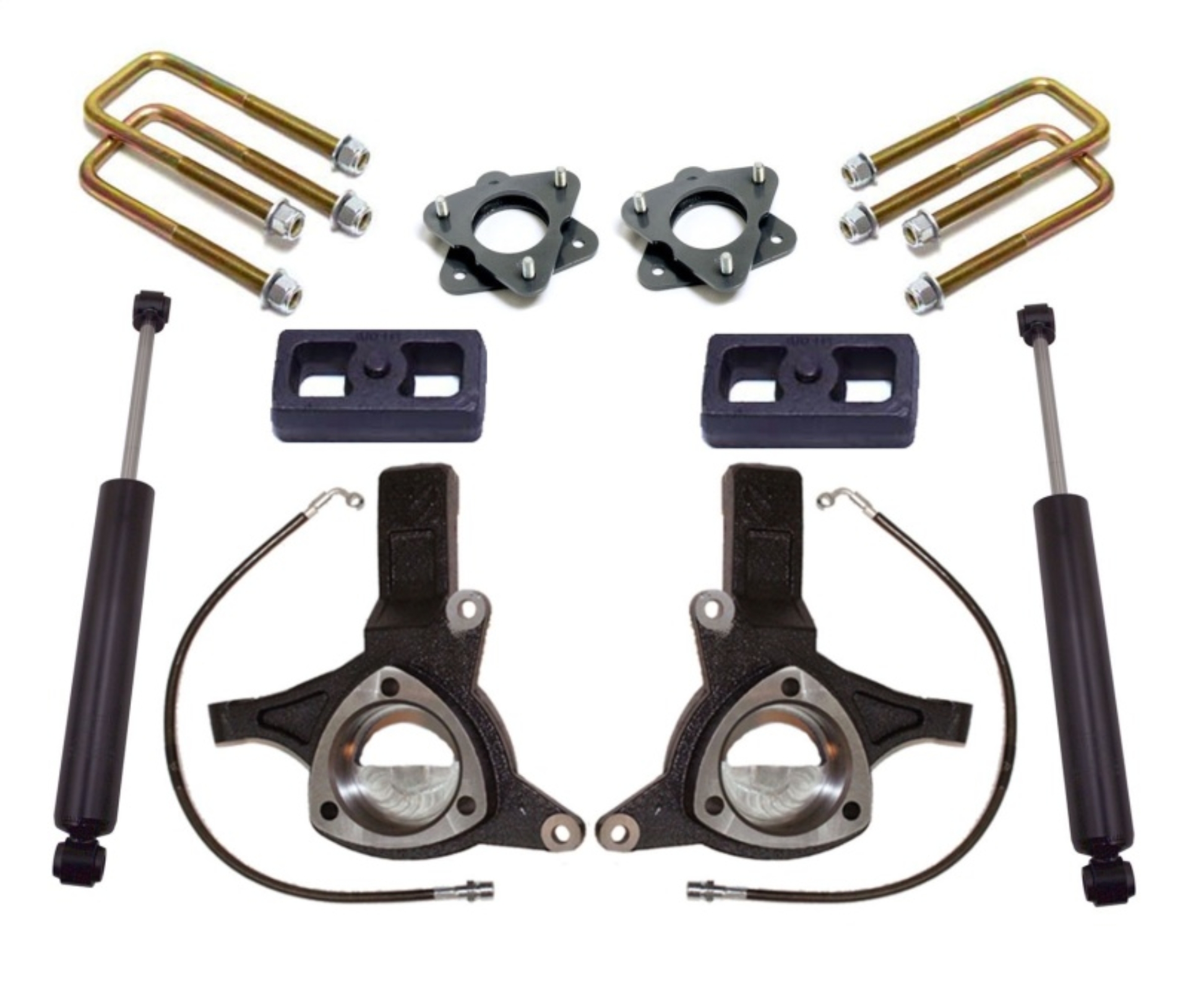 Picture of MaxTrac 07-16 GM C1500 2WD w/Cast Steel Susp. 6in/3in Spindle Lift Kit w/MaxTrac Shocks