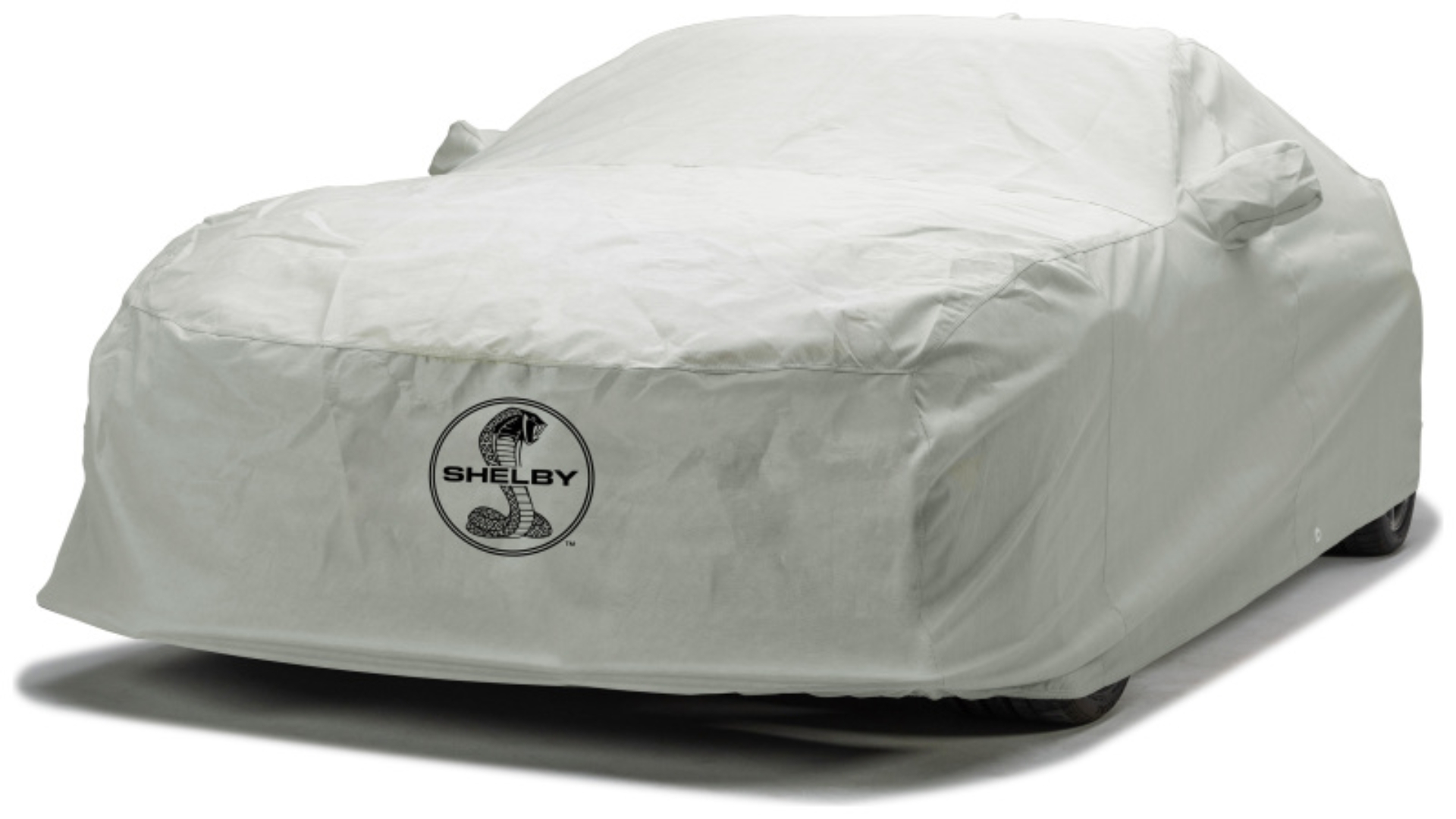 Picture of Covercraft 16-19 Ford Mustang Custom 3-Layer Moderate Climate Cover w/ Blk Snake Medallion Logo