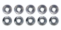 Picture of Moroso M6 x 1.00 Serrated Zinc Flange Nut - 10 Pack