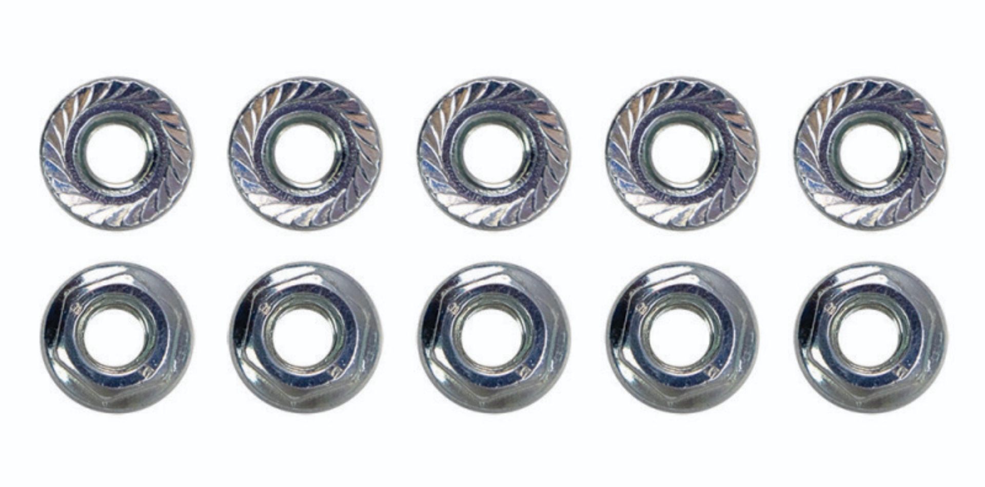 Picture of Moroso M6 x 1.00 Serrated Zinc Flange Nut - 10 Pack
