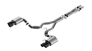 Picture of Borla 2024 Ford Mustang GT 5.0L V8 w/ Active Exhaust S-Type Cat-Back Exhaust System - Carbon Fiber