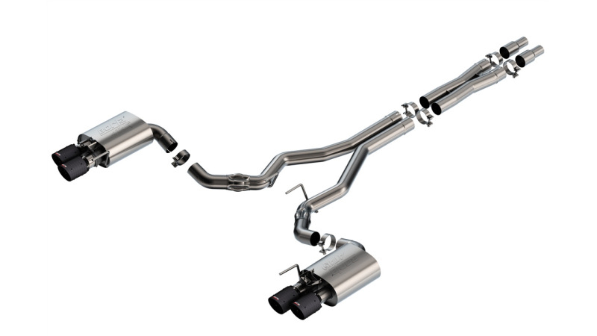 Picture of Borla 2024 Ford Mustang GT 5.0L V8 w/ Active Exhaust ATAK Cat-Back Exhaust System - Carbon Fiber