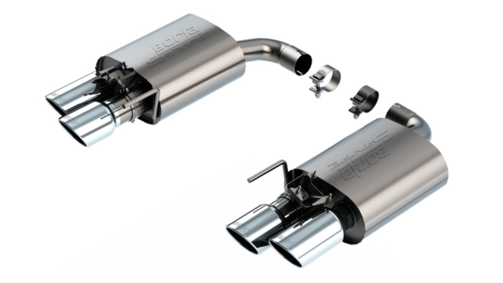 Picture of Borla 2024 Ford Mustang GT 5.0L V8 w/ Active Exhaust S-Type Axle-Back Exhaust System