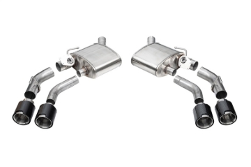 Picture of Corsa 2016-2024 Chevrolet Camaro SS / ZL1 Valved Axle-Back Exhaust w/ Carbon Fiber Quad Tips