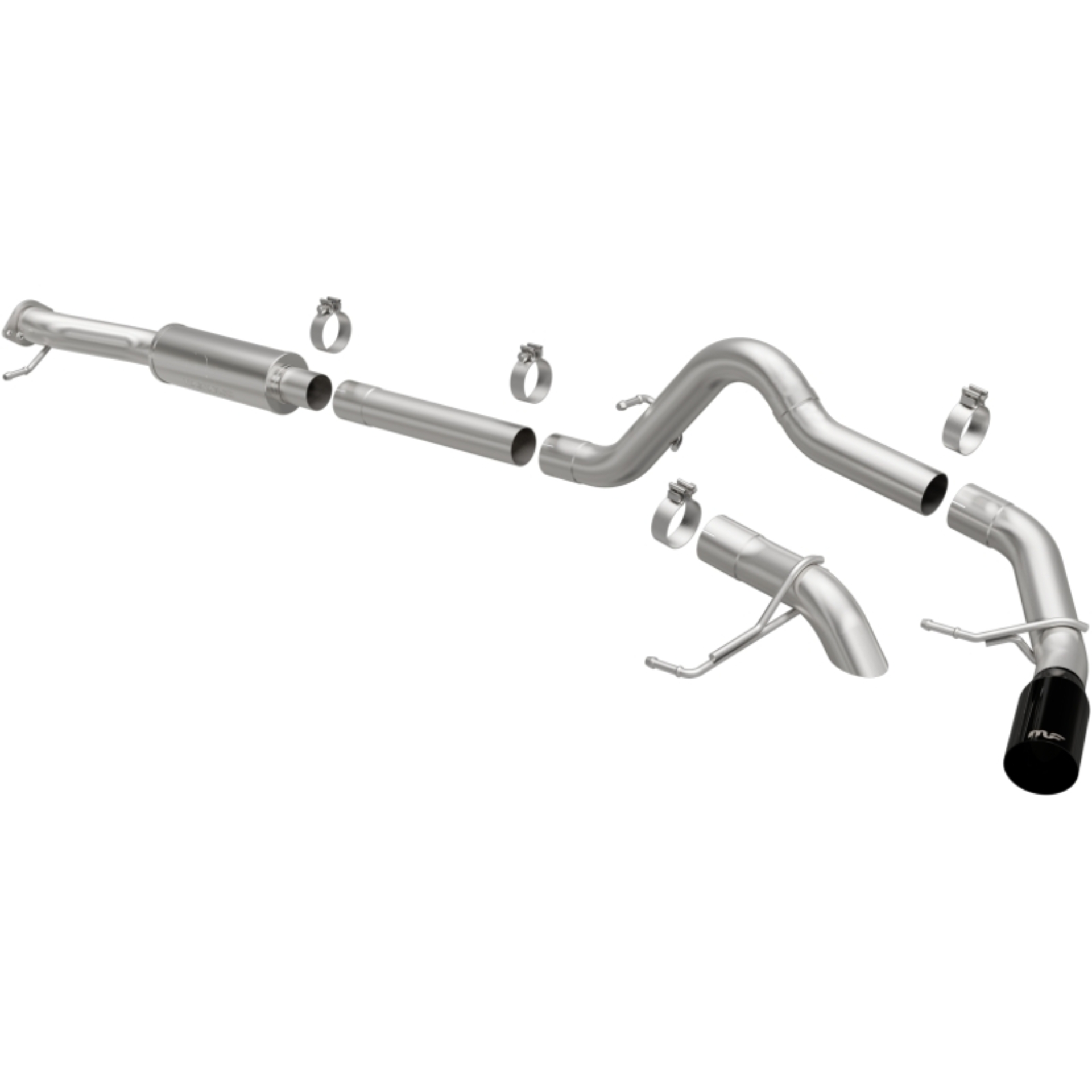 Picture of Rock Crawler Series Black Chrome Cat-Back System 19682
