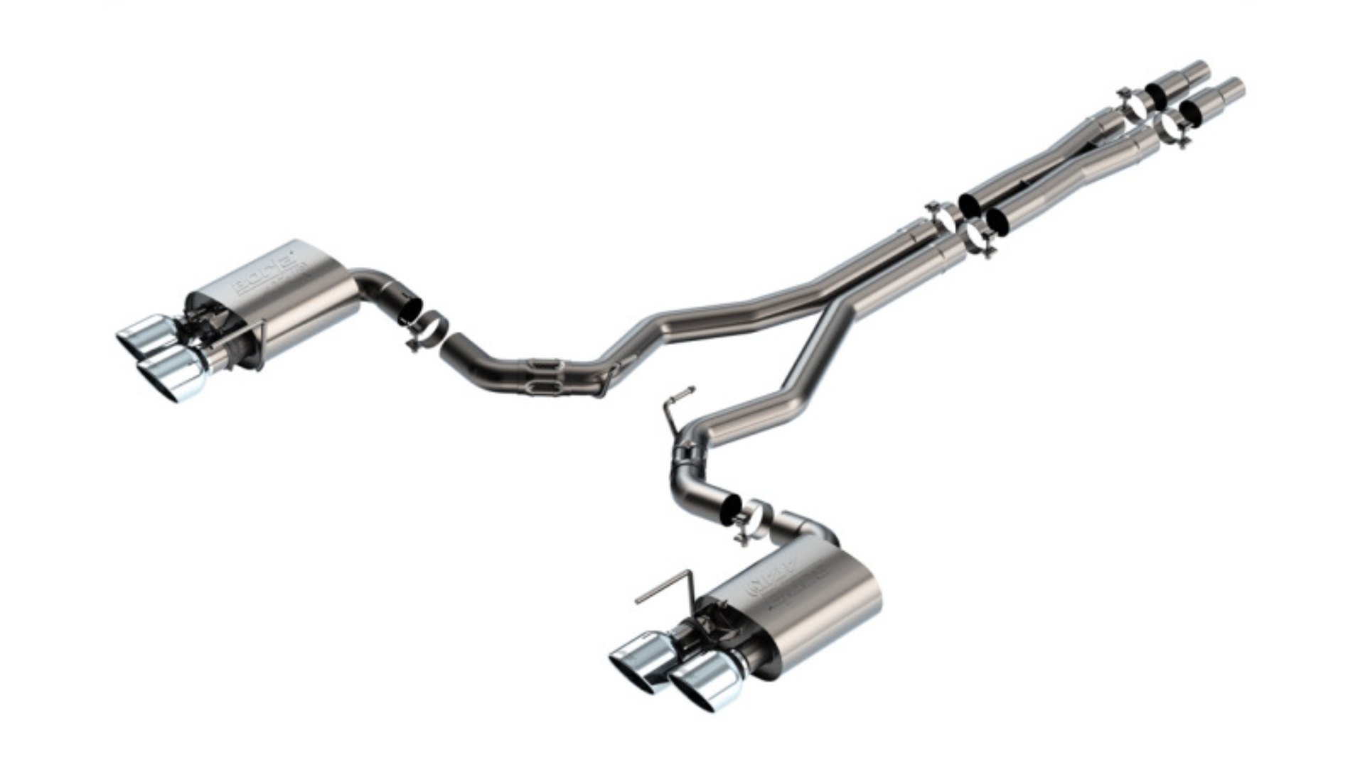 Picture of Borla 2024 Ford Mustang Dark Horse 5.0L V8 w/ Active Exhaust ATAK Cat-Back Exhaust System
