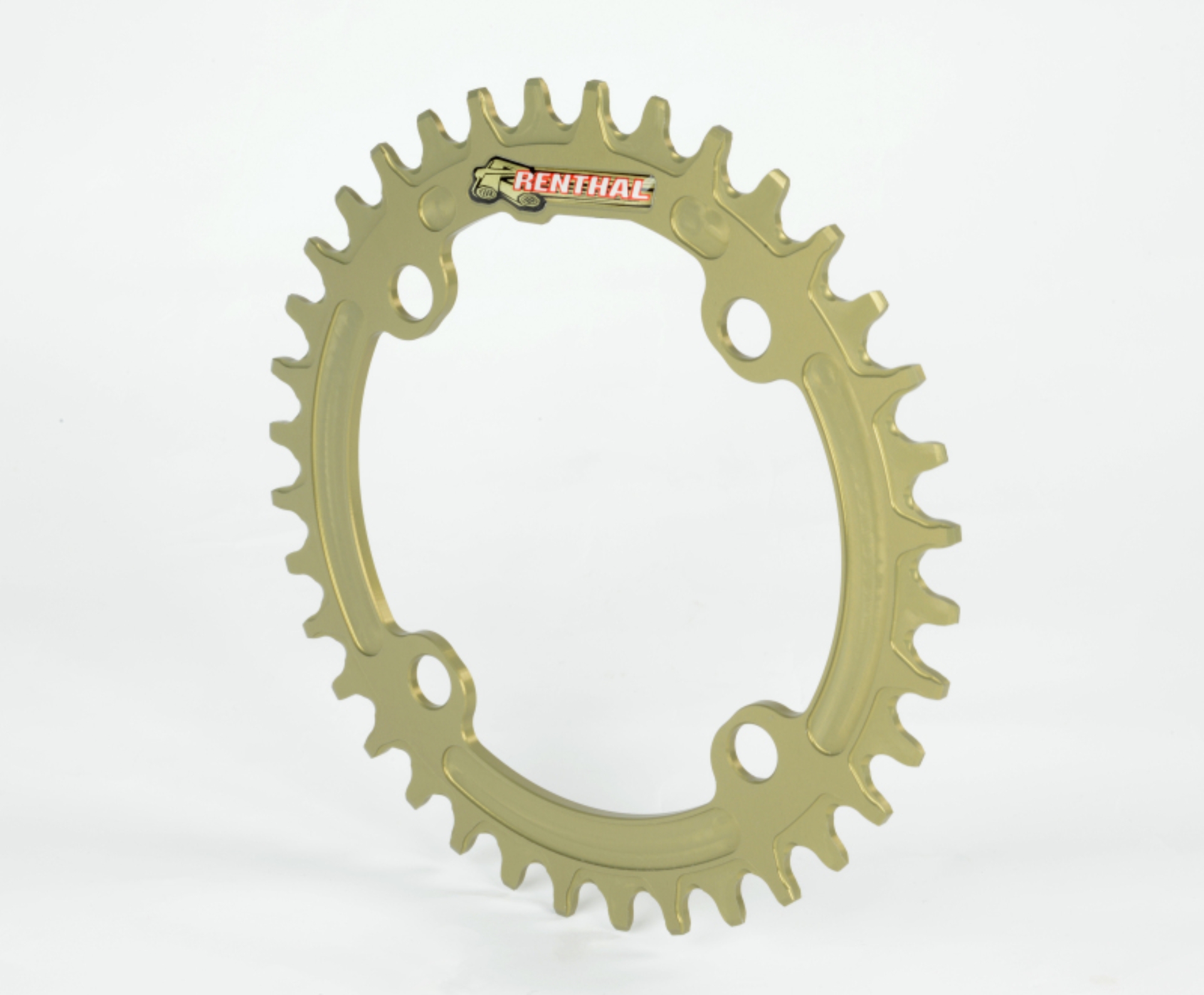 Picture of Renthal 1XR Chainring 94 mm. BCD 38T - Hard Anodized Aluminum Gold