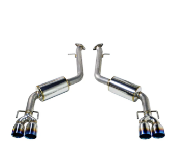 Picture of REMARK 17-20 Lexus IS200/300/350 Axle Back Exhaust - SS Double Wall Burnt Tip (Muffler Version)