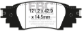 Picture of EBC 2021+ Lexus ES250 2.5L Greenstuff Rear Brake Pads
