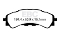 Picture of EBC 2021+ Ford Bronco (6th Generation) 2.3T Extra Duty Front Brake Pads