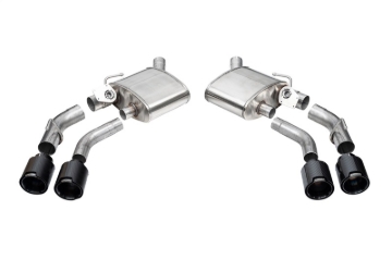 Picture of Corsa 2016-2024 Chevrolet Camaro SS / ZL1 Valved Axle-Back Exhaust w/ Black Carbon Fiber Quad Tips