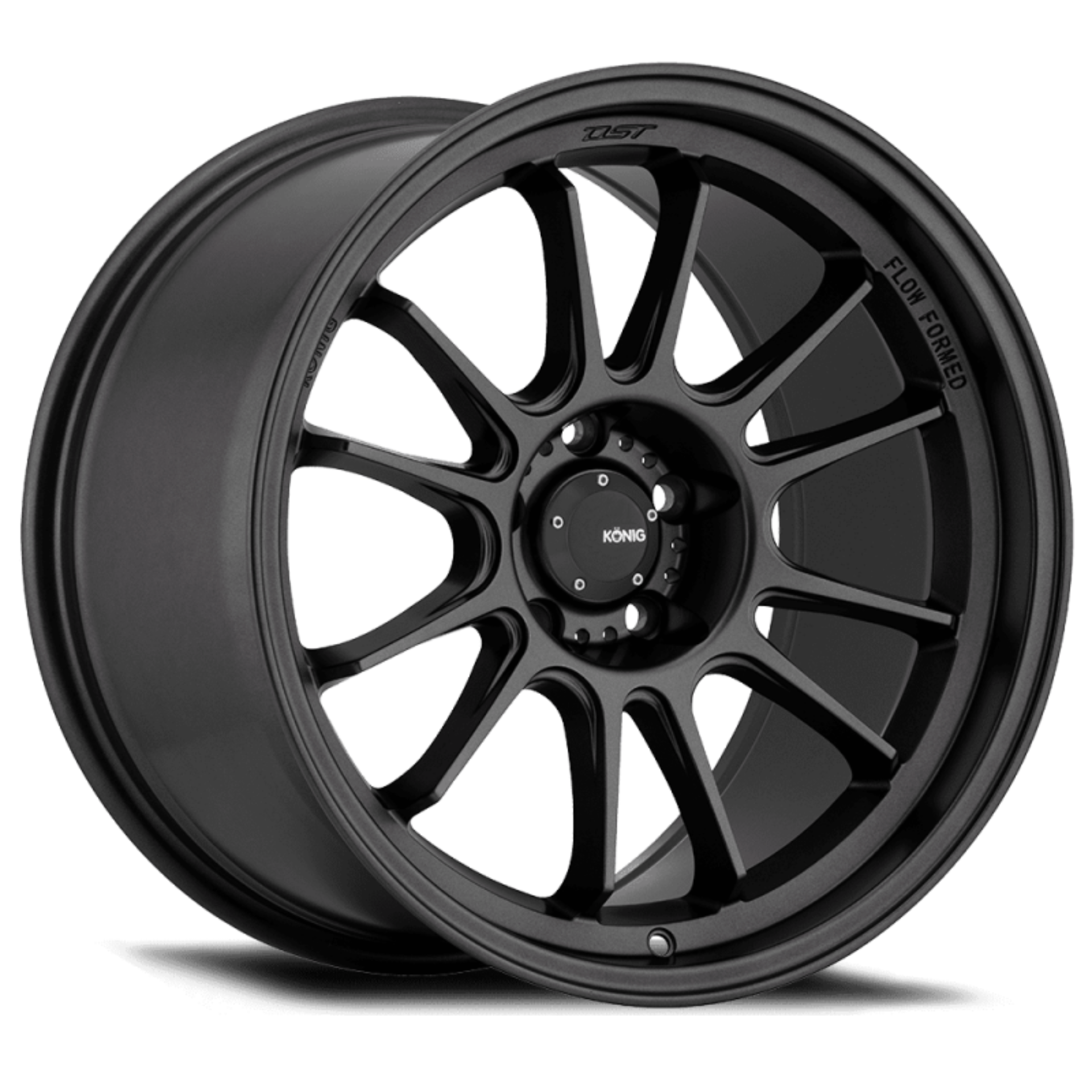 Picture of Konig Hypergram 17x8 4X100 ET45 Matte Black Wheel
